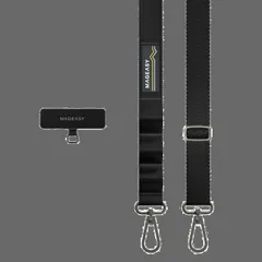 ショルダー ストラップ スマホ 携帯ストラップ 付) 携帯ショルダー ホルダー [ (ストラップ スマートフォン 各種 スマホストラップ 対応 太め ] 斜めがけ/首掛け/肩掛け Strap+ スマホショルダー Card [MagEasy] 20mm
