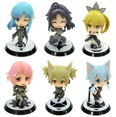 【中古】トレーディングフィギュア 全6種セット キリトカラーver. ちびきゅんキャラ『ソードアート・オンライン ～マザーズ・ロザリオ～』 「一番くじフィギュアセレクション ソードアート・オンライン」 D賞