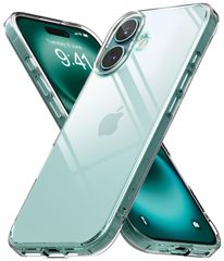 【Ringke】iPhone 16 ケース FUSION PC+TPU 黄ばみにくい 耐黄変 落下防止 耐衝撃 米軍MIL規格取得 透明 クリアケース スマホケース スマホカバー アイフォン16 (ストラップホールあり) - Clear