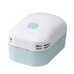 新品 プラス コンパクト 卓上クリーナー エアイン スイット ブルー 電池式 VC-001AI 36325