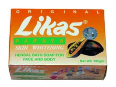 Likas PAPAYA SKIN WHITENING HERBAL SOAP 135g x 3pcs リカス パパイヤ スキンホワイトニング ハーバルソープ 135g x 3個 