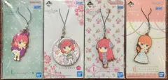 五等分の花嫁 中野二乃 一番くじ ラバーストラップ 4点セット まとめ売り