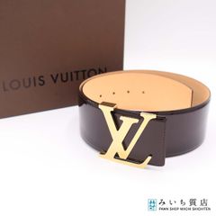 美品 ルイヴィトン サンチュール LV イニシアル ベルト M6901 送料無料