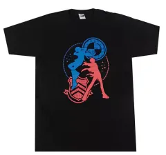 【中古】Tシャツ(キャラクター) [単品] 主人公(P3D)＆主人公(P5D) Tシャツ ブラック フリーサイズ 「PS4/PS Vitaソフト ペルソナ3 ダンシング・ムーンナイト/ペルソナ5 ダンシング・スターナイト アニメイト限定版セット」 同梱特典