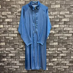 📣GW値引きSALE📣　【新品　未使用】　レディース　ワンピース　ロング　シャツ　スカート　デニム風　ジッパー　フレア