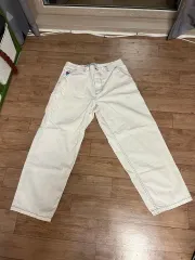 （ L ） POLAR SKATE(ポーラー スケート) ビッグボーイ ホワイトデニム 出品