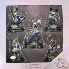 【中古】置物・装飾品 ミッキー＆フレンズ オーナメントセット 「ディズニー The Disney100 Platinum Celebration Collection」
