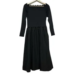 美品 Chesty チェスティ オープンショルダーマテリアルワンピース ブラック ☆新品☆ Chesty チェスティ オープンショルダーマテリアル