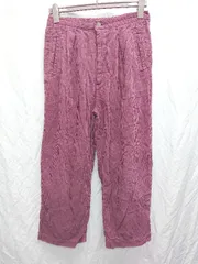 ◇ ⊇ KBF ケービーエフ URBAN RESEARCH コーデュロイ ワイド パンツ サイズ36 パープル系 レディース P  【1408200025509】