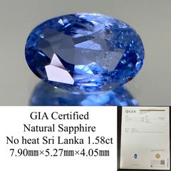 タンザナイト 1.909ct 宝石ソーティング付き 9.1㎜×6.7㎜×5.0㎜ ルース  