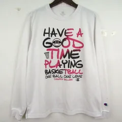 チャンピオン 長袖Ｔシャツ バスケットボール 練習着 スポーツウエア トップス キッズ 女の子用 160サイズ ホワイト Champion 【中古】