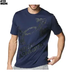 新品未開封 アンダーアーマー UNDER ARMOUR テック M L ロゴ ショートスリーブTシャツ ネイビー メンズ トップス 半そで 半袖 トレーニングTシャツ クルーネック 防臭 アスリート ランニング 1384796 410 MIDNIGHTNAVY