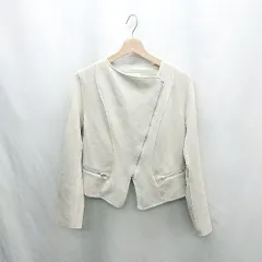 ◇ ⊇ RESEXXY ライダース風 長袖 ジャケット サイズＦ グレー系 レディース E  【1501230007818】