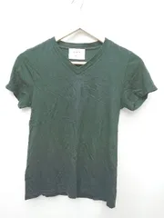 ◇ ⊂ STUDIOUS ステュディオス Vネック 無地 半袖 Tシャツ カットソー サイズF ブラック レディース P  【1409250045110】