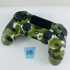 ◇318【通電動作OK】PS4 コントローラー グリーン・カモフラージュ プレイステーション4 プレステ4 ソニー SONY