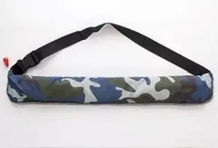 【RARR_SUMMER】ライフジャケット 腰巻き 海 川 ジェット ボート カヌー 釣り ウエスト 救命胴衣  魚 迷彩柄(ネイビー)のサムネイル