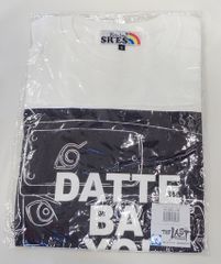 에스아르에스레인보우 THE LAST -NARUTO THE MOVIE- T셔츠 DATTE BA YO! BOX TEE 화이트×블랙 S사이즈 흑백 S 우즈마키 나루토