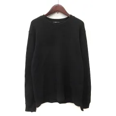 コムサイズム COMME CA ISM カットソー 鹿の子 長袖 M 黒 ブラック /YIのサムネイル