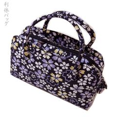 利休バック 和装 着物 ハンドバッグ 刺繍 紫 自立 日本製 伝統 お祭り