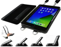 【人気商品】SLYDA iPad mini5 / mini4 ２モデル対応 マルチアングル スタンド ケース 肩掛け 首掛け ショルダー Apple Pencil 収納可 名刺入れ付 ビジネス 学校 業務用 by 幡ヶ谷カバン