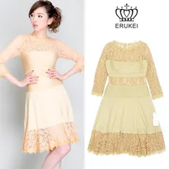 【ERUKEI / エルケイ】28305 Aライン ワンピースドレス 28305 sugar シュガー