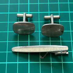 る*な様 純銀製 ネクタイピン カフス セット 22.4g 「純銀」刻印有