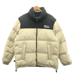 FIRST DOWN (ファーストダウン) ■■ ④ F542001 バブルダウンジャケット メンズ ベージュ×ブラック XL