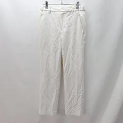 ◇ UNITED ARROWS ユナイテッドアローズ ソフトタック ウエストゴム スラックスパンツ サイズ38 ホワイト系 レディース E  【1404020011739】