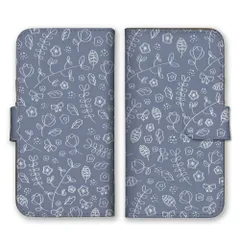 iPhone15ProMax ケース 手帳型 iPhone15 プロマックス スマホケース 携帯ケース 北欧柄 ボタニカル柄 花柄 小花 フラワー かわいい おしゃれ 線画 手書き風 カラー10