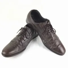 Hugo Bossヒューゴボス【8/26.5/茶】ウイングチップ ビジネスシューズ/本革/管NO.ZB-23<sale>のサムネイル
