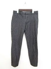 バナナリパブリック BANANA REPUBLIC パンツ クロップド テーパード チェック ストレッチ コットン S グレー