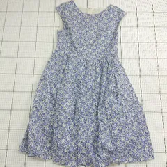 ◇ ⊂ アナトリエ 花柄 ノースリーブ 膝丈 ワンピース サイズ36 ブルー系 レディース E  【1508250002663】