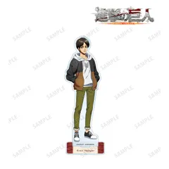 【新品/公式】進撃の巨人_描き下ろしイラスト エレン シミラールックver. BIGアクリルスタンド	 公式グッズ colleize