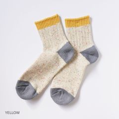 A HOPE HEMP アホープヘンプ カラーネップ3面切り替えソックス HSX-010 靴下 ヘンプソックス ユニセックス レディース メンズ 新品 国内正規品 日本製 【サイズ / 23-25cm】