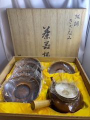 【未使用品】純銅さざなみ　茶器揃　　銀川堂