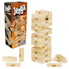ゲーム JENGA ジェンガ 天然木使用のオリジナル ブロックゲーム スタッキングタワーゲーム 6才以上 プレイヤー人数1人以上 ハズブロ(HASBRO) 子供用パーティーゲーム ファミリーゲーム A2120 正規品