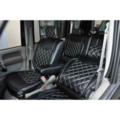 CUSTOMCLUB HIACE シートカバー ブラック4型S-GL 一式 - メルカリ