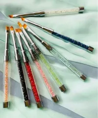 簡単ネイルアート✩ キラキラビーズ  ネイル筆　ジェルネイルブラシ　8本セット