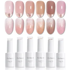 ジェルネイル Coikaze シアーカラー ネイルジェル ネイルアート セルフ UV・LED対応 6色セット ピンク系