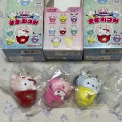 ドラゴンフィギュア マイメロディ/ポチャコ/キティ 3 種 まとめ売り