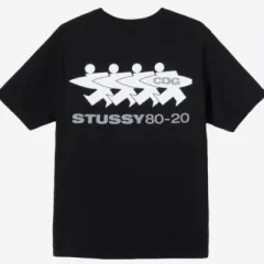 stussyステューシー ✖️ギャルソン COMME des GARCONSロンT コムデギャルソンCDG×ステューシー限定長袖Tシャツ-STÜSSY40周年