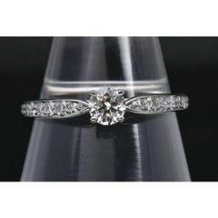 ティファニー ハーモニー リング ハーフダイヤモンド PT950 プラチナ ダイヤ0.24ct #9 【美品】