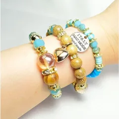 ブレスレット 3点セット レディース バングル 3本 セット きらきら お得