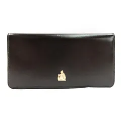 ランバン LANVIN 二つ折り 長財布 ウォレット レザー ヴィンテージ ブラウン 250128E ■GY99のサムネイル