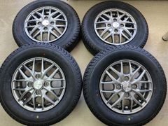 VENES◆12インチ 4J IS42 4/100◆新品タイヤ 145R12 6PR ヨコハマ スーパーバン355◆軽トラックｙか軽箱に!!エブリィ キャリィ アトレー