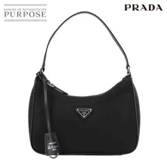 新品同様 プラダ PRADA Re-Edition 2005 ミニバッグ ハンド バッグ ナイロン サフィアーノレザー ブラック 1NE204 Mini Bag 90279206