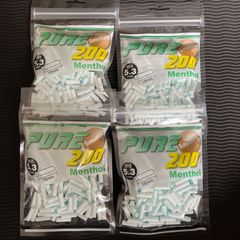 手巻きタバコフィルター　ピュア　スーパースリムメンソールフィルター　4パック