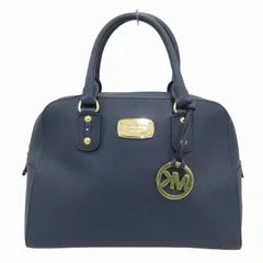 マイケルコース MICHAEL KORS ハンドバッグ ミニボストン 手提げ ゴールド金具 紺 ネイビー /FF 0923 ■SM3