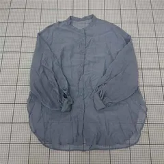 ◇ ⊂ CIAOPANIC TYPY チャオパニックティピー バンドカラー 長袖 シアー シャツ サイズONE ブルー系 レディース E  【1509300009175】