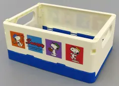 【中古】雑貨 10.集合 おりたたみ収納ケース ブルー 「サンリオ当りくじ スヌーピー当りくじ」